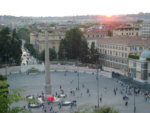 Rom - Blick vom Pincio ber die Piazza del Popolo
