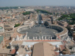 Rom - Petersplatz, Blick vom Petersdom