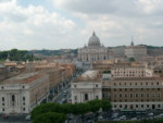 Rom - Petersdom, Blick von der Engelsburg